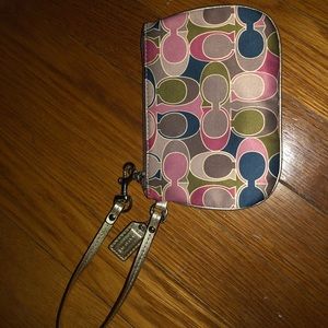 Coach MultiColor Wristlet